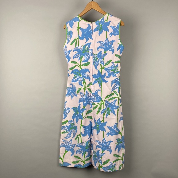 Vintage The Vested Gentress 1970s Floral Shift Dress Size 10 - Picture 4 of 4